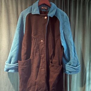 Blue and Black Pea Coat